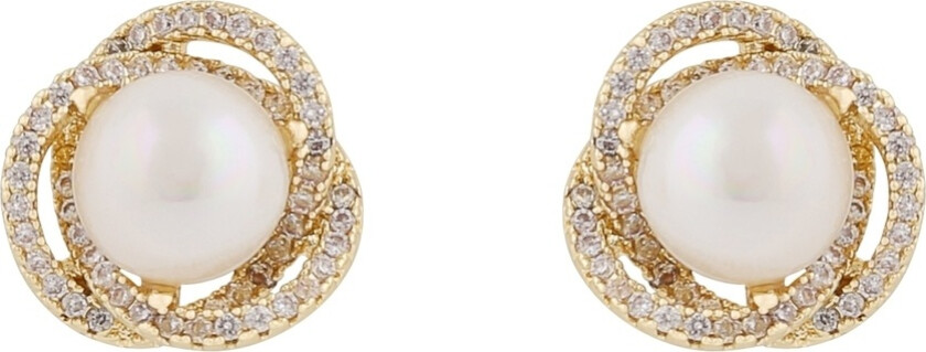 Snö Of Sweden Mayfair Pearl Earring Gold/White