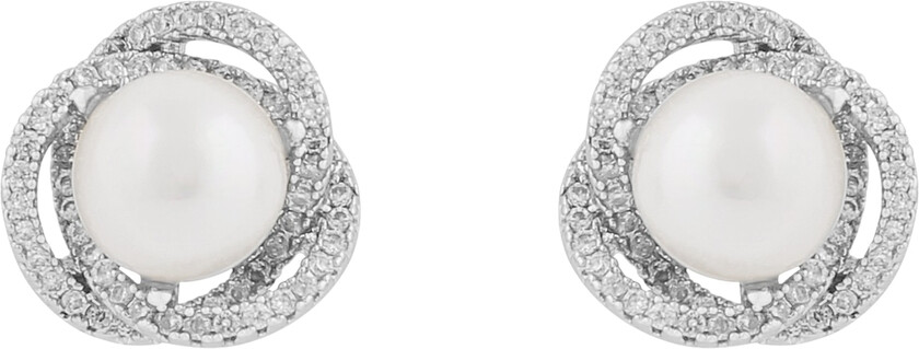 Snö Of Sweden Mayfair Pearl Earring Silver/White