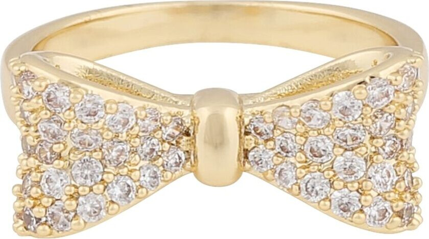 Snö Of Sweden Stina Stone Bow Ring Gold/Clear M