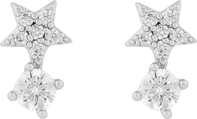 Snö Of Sweden Stina Earring Silver/Clear