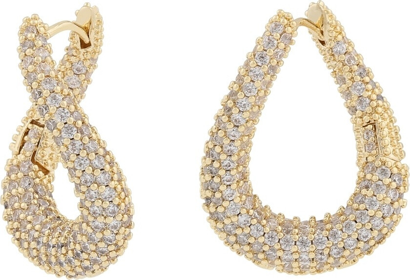 Snö Of Sweden Naomi Irregular Ring Earring Gold/Clear