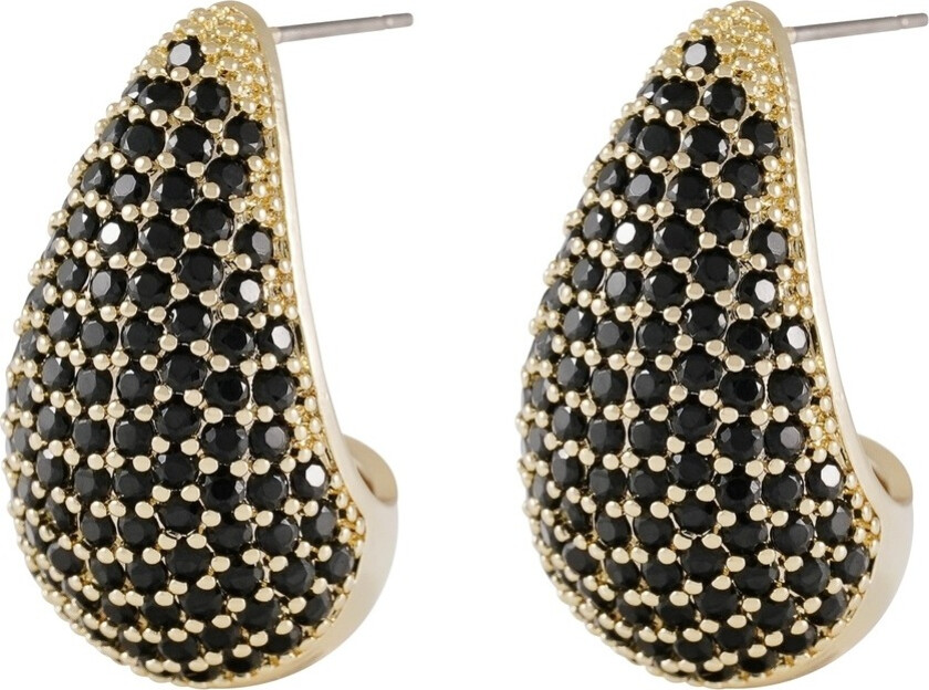 Snö Of Sweden Naomi Big Drop Earring Gold/Black