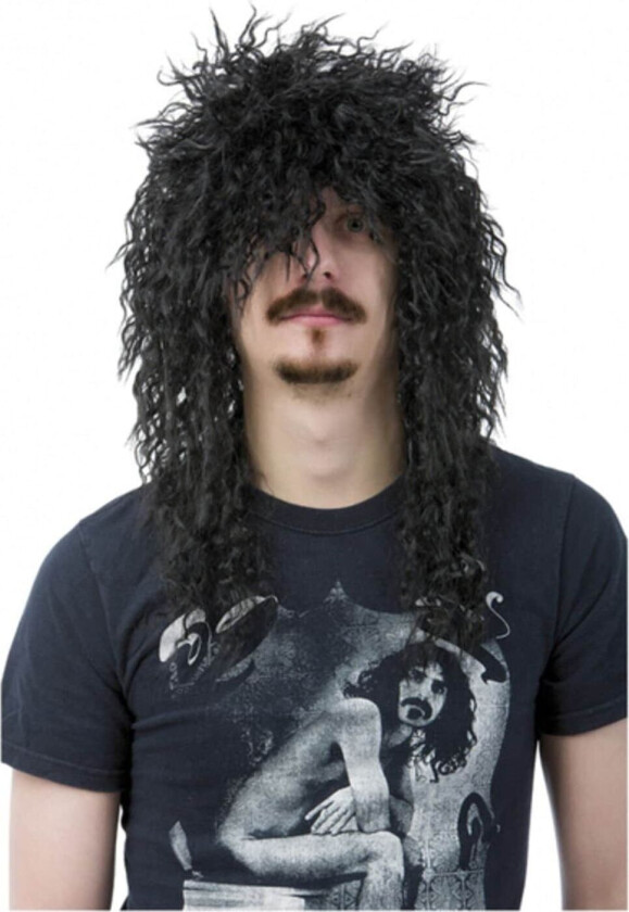 Heavy Metal Peruk - Svart - Halloween & Maskerad