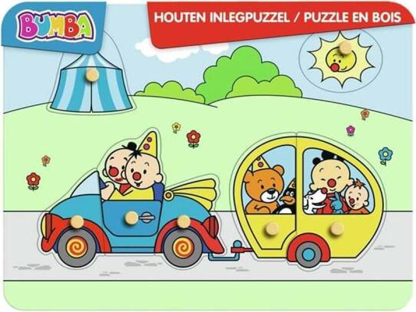 Bumba Wooden Puzzle Car Tre