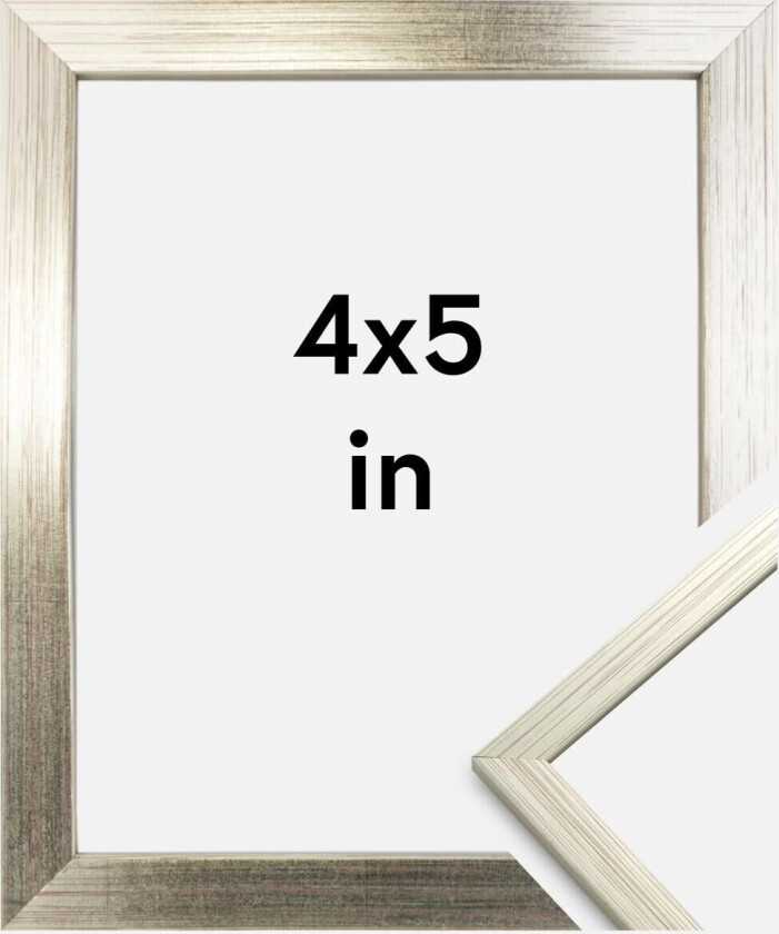 Ramme Edsbyn Sølv 4x5 Inches (10,16x12,7 Cm)