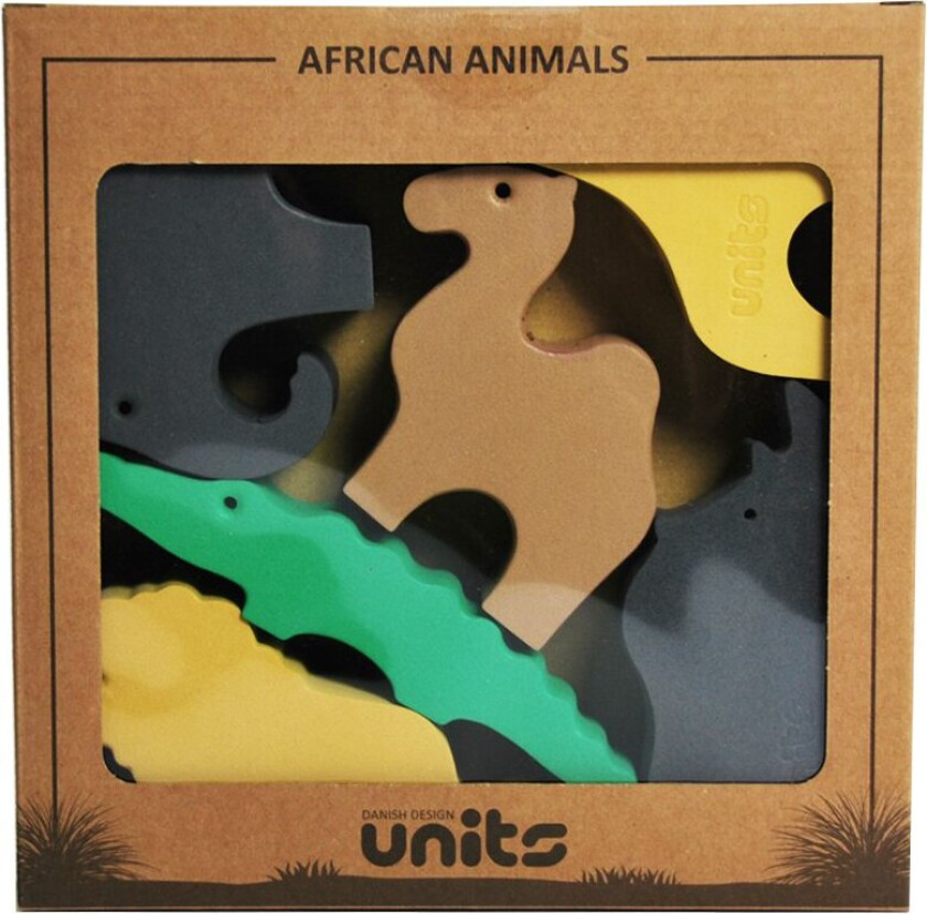 UNITS - 6 Small African Animals In A Box (325)