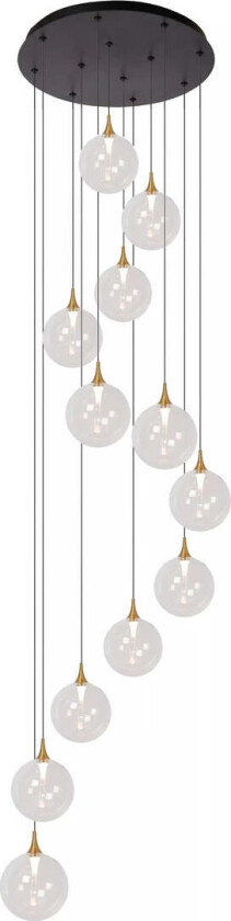 Gisela takpendel 61 cm 12 x 3,5W 2700 Kelvin - Dimbar - Klar