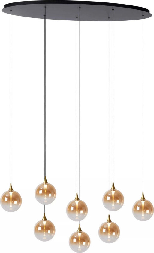 Gisela takpendel 8 x 3,9W 2700 Kelvin - Dimbar - Amber