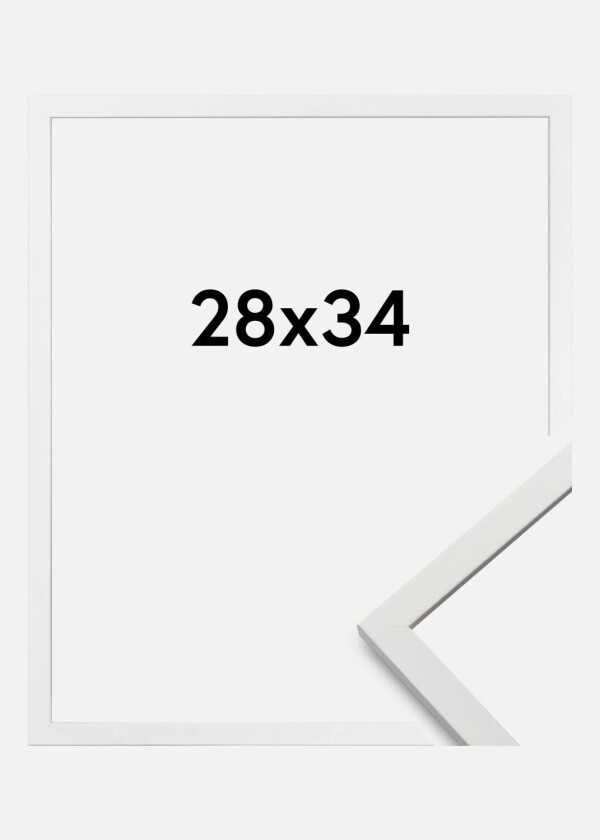 Ramme Edsbyn Akrylglass Hvit 28x34 Cm