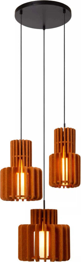 Rollo takpendel 3-lys - Terracotta