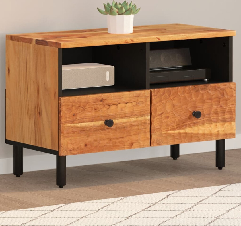 TV-benk 70x33x46 cm heltre akasie