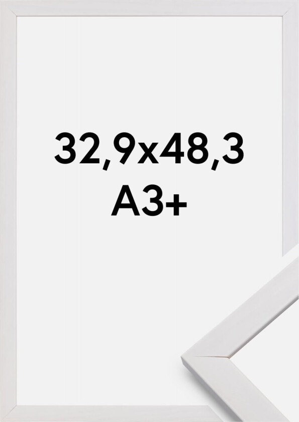 Ramme Stilren Akrylglass Hvit 32,9x48,3 Cm (A3+)