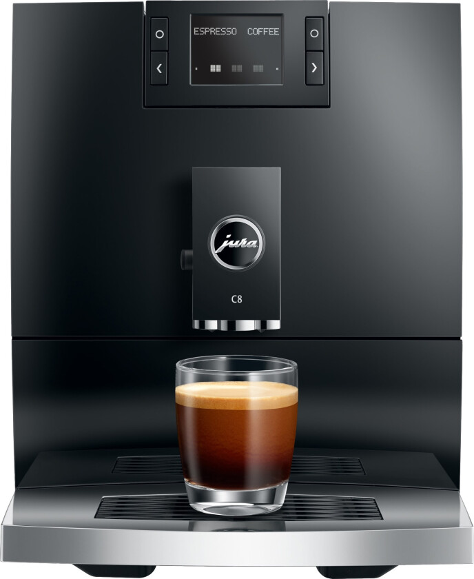 Jura C8, Espressomaskin, 1,6 L, Kaffebønner, Kvernet Kaffe, Innebygd Kvern, 1450 W, Sort