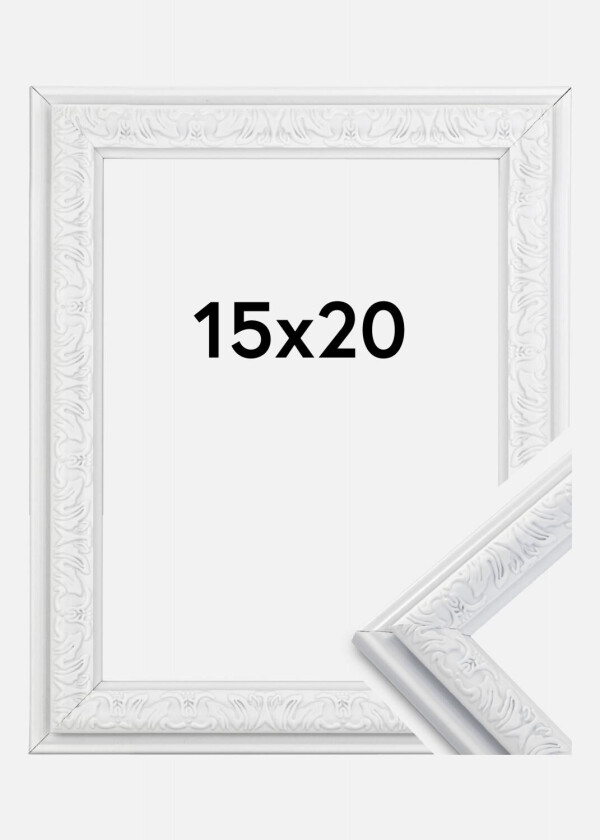 Ramme Nostalgia Hvit 15x20 Cm