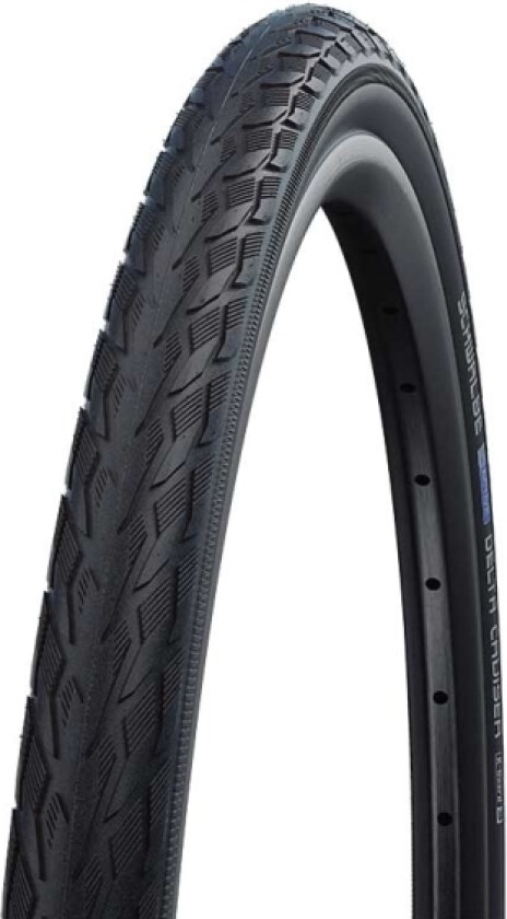 SCHWALBE Delta Cruiser Non folding tire (37-590) Black, BaSilica, K-Guard, Weight:670 g