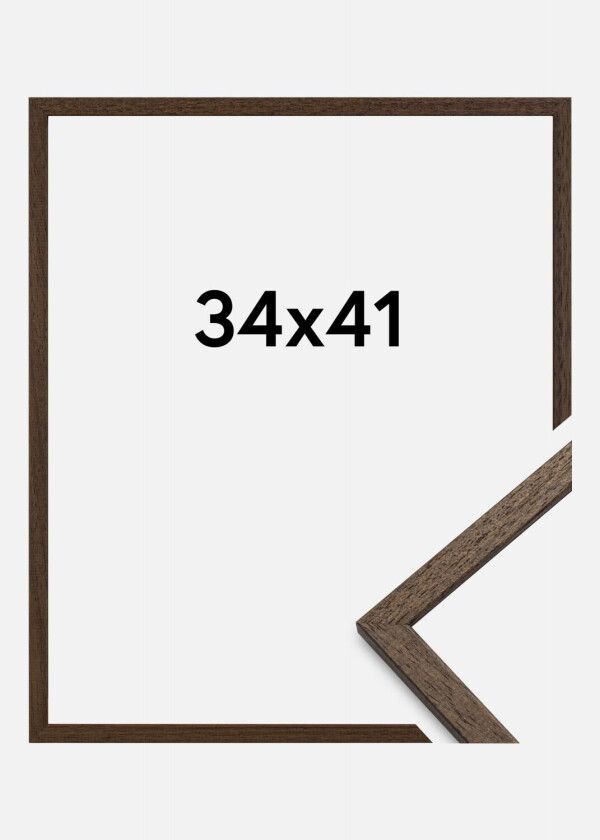 Ramme Edsbyn Akrylglass Valnøtt 34x41 Cm