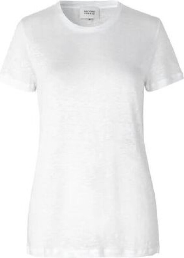 Second Female Peony O-neck Tee - White M