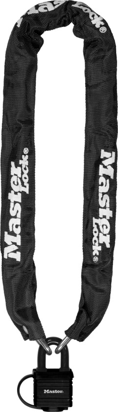 MASTER LOCK 8390EURDPRO, Kjedelås, Svart, Stål, Stål, Nylon, Stål
