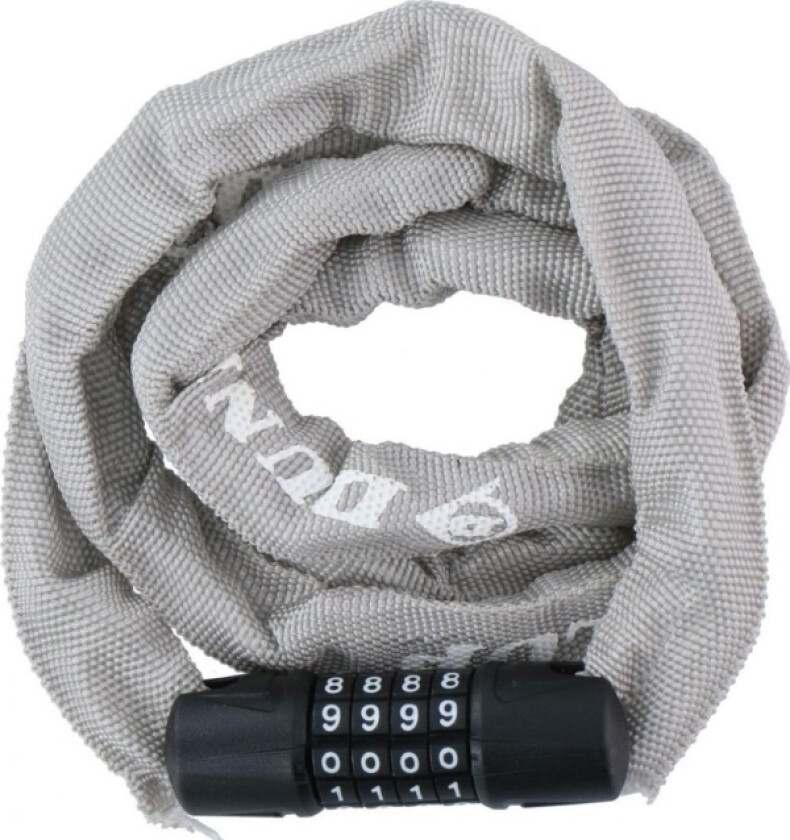 Bicycle lock code chain 120 cm - grey