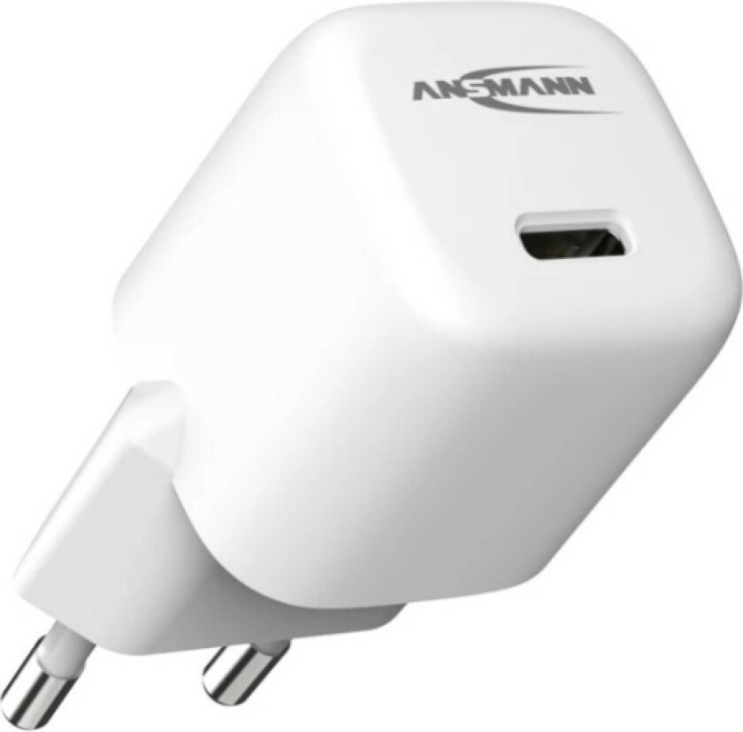 hjemmelader HC120PD GaN Mini 3A/20W USB-C 1001-0153 - <br />- Egnet for enheter som lades eller drives via USB-C<br />- Intelligent ladekontr