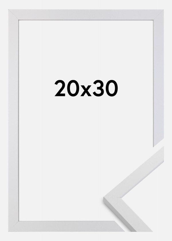 Ramme Trendy Akrylglass Hvit 20x30 Cm