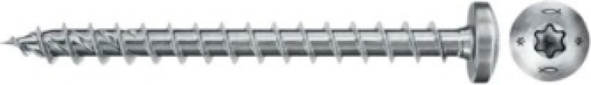 Fischertechnik Fischer Power-Fast II 670439 Spånpladeskruer 5 mm 50 mm T-profil Stål Galvaniseret 100 stk