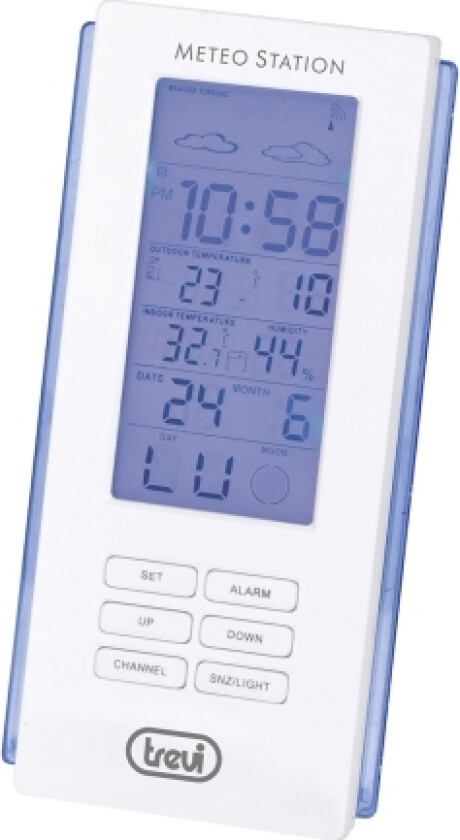 ME 3108 RC, Hvit, Inne hygrometer, Inne Termometer, Utendørs Barometer, Hygrometer, Termometer, Hygrometer, Termometer, Plast, F, °C