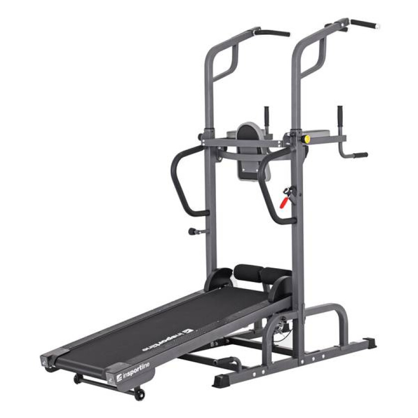 Tredemølle med pull-up stativ - situp - dips - treningsbenk