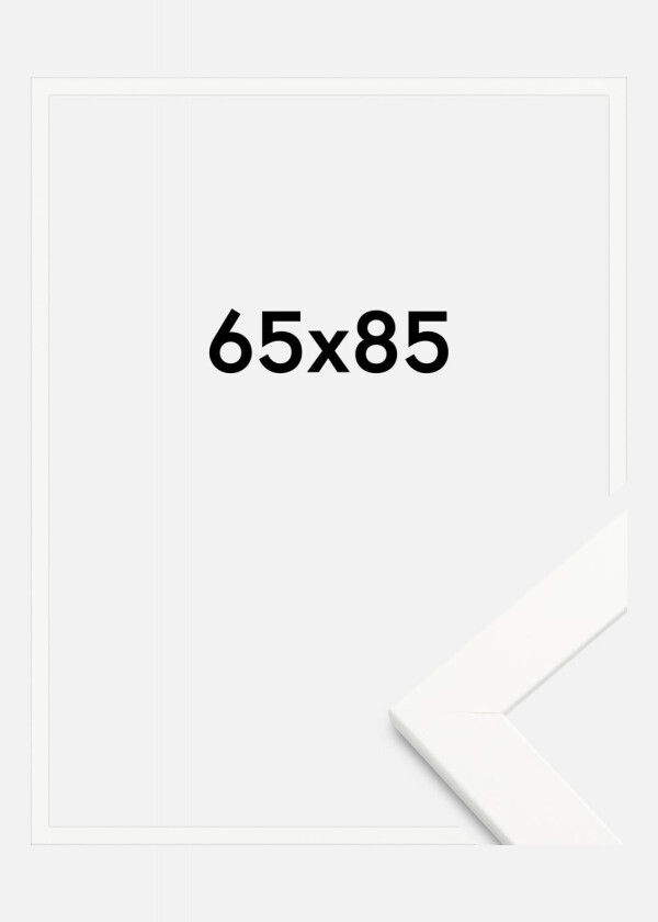 Ramme Trendline Akrylglass Hvit 65x85 Cm