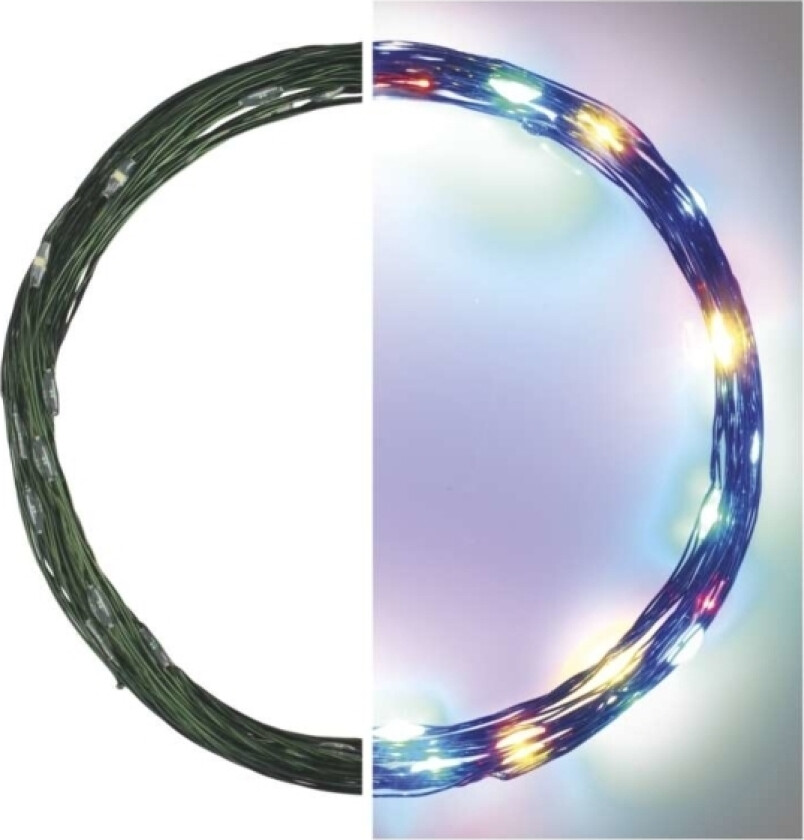 Emos 40 LED fargerike juletrelys