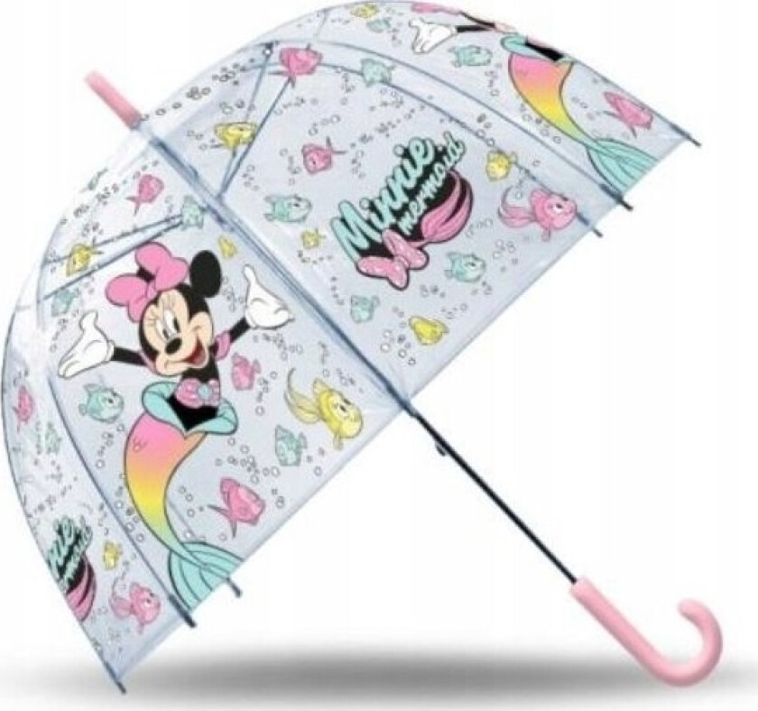 Paraply Minnie Mouse 46 cm Gjennomsiktig Barne