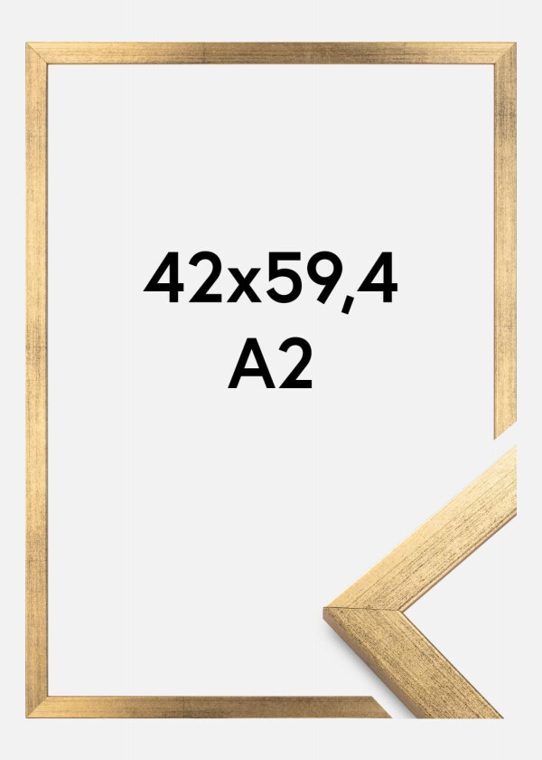 Ramme Stilren Akrylglass Gull 42x59,4 Cm (A2)