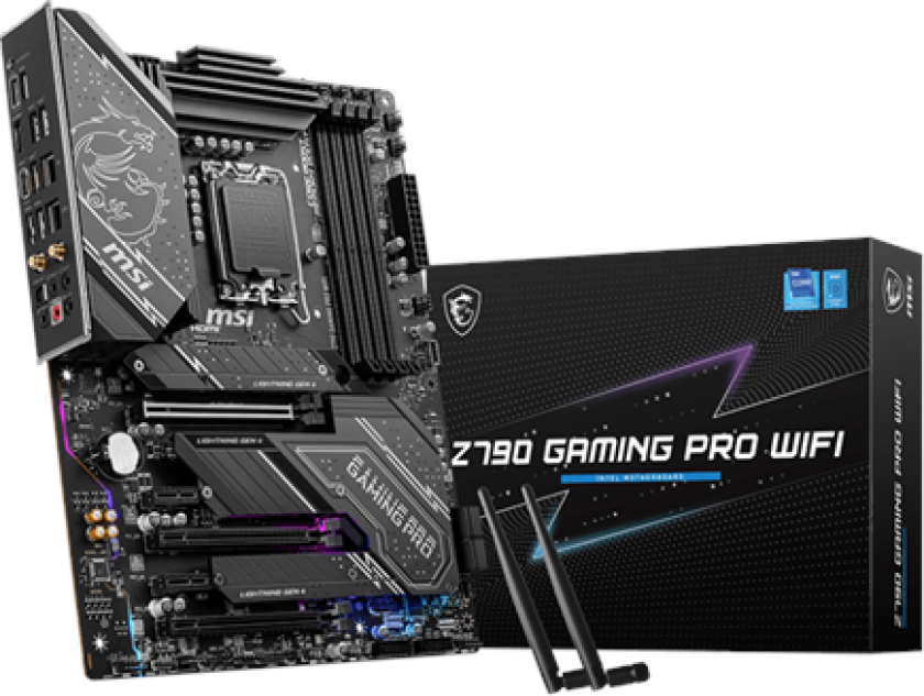 Z790 GAMING PRO WIFI Hovedkort - Intel Z790 - Intel LGA1700 socket - DDR5 RAM - ATX