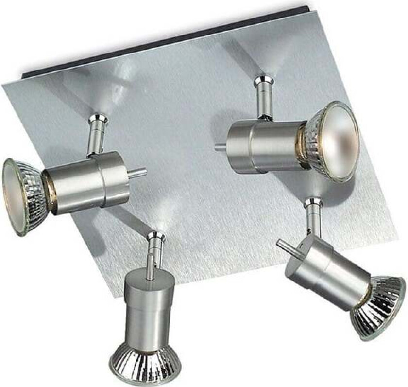 Titan Taklampe 4XGU10, alu