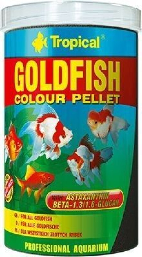 Pokarm dla rybek Goldfish Colours pellet 1000ml/360g (60476)