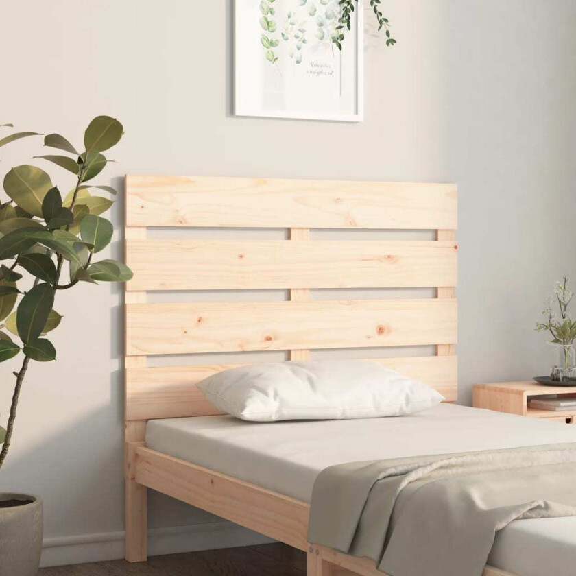 Sengegavl 90x3x80 cm heltre furu