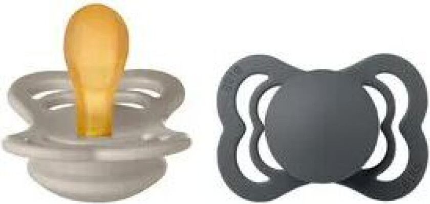 Supreme Latex Smokker 2-pakning Sand/Iron str. Str. 1