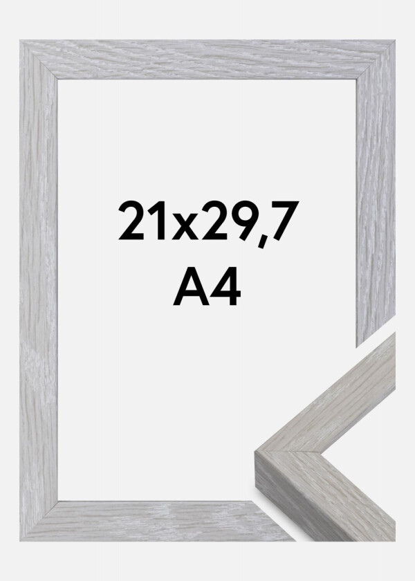 Ramme Elegant Box Grå 21x29,7 Cm (A4)