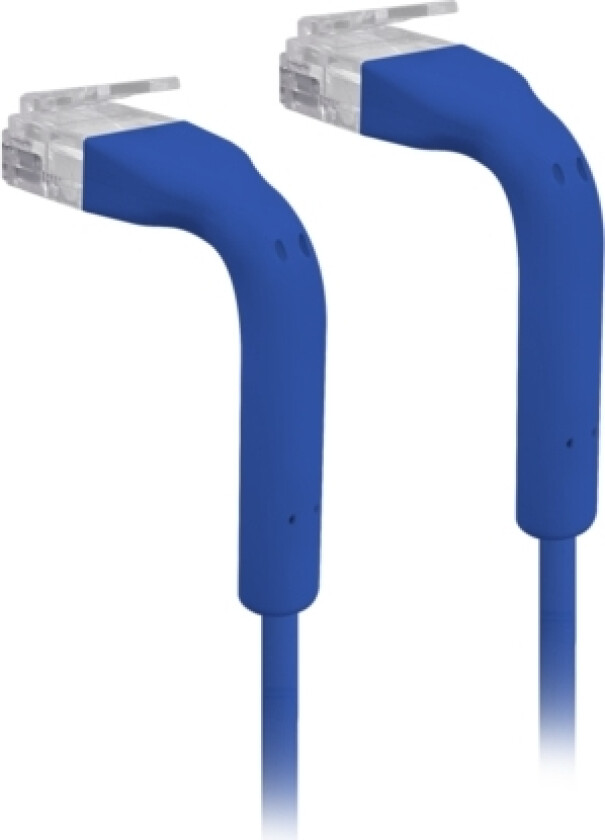 Bilde av Ubiquiti UniFi - Koblingskabel - RJ-45 (hann) til RJ-45 (hann) - 30 cm - 3 mm - CAT 6 - med støvel - blå