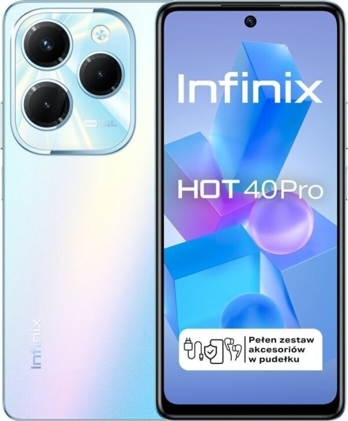 Smartfon Infinix Hot 40 Pro 8/256GB Niebieski (INFINIXHOT40PROBLUE)