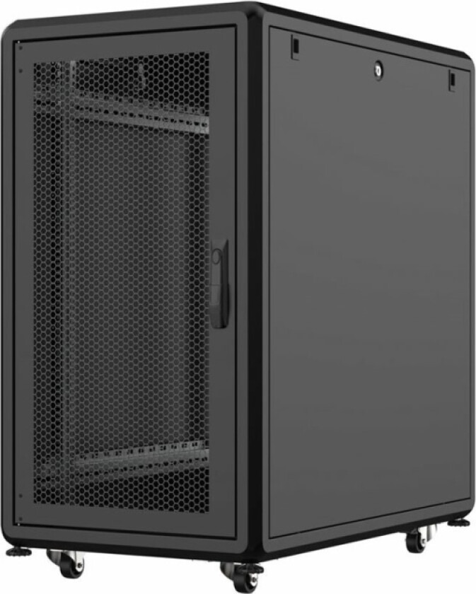 Lanview by Logon Server Line - Rack skap - 600 x 1000 mm - free-standing - svart, RAL 9005 - 20U - 19"