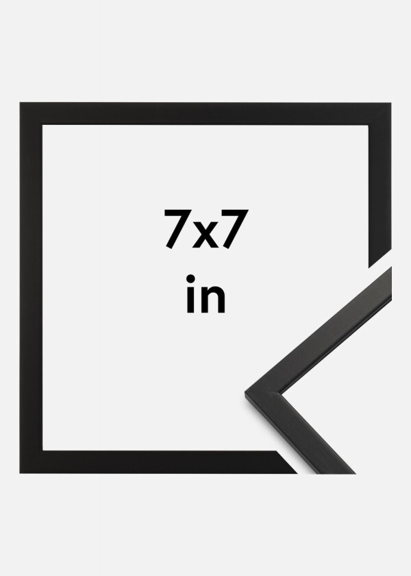 Ramme Edsbyn Akrylglass Svart 7x7 Inches (17,78x17,78 Cm)