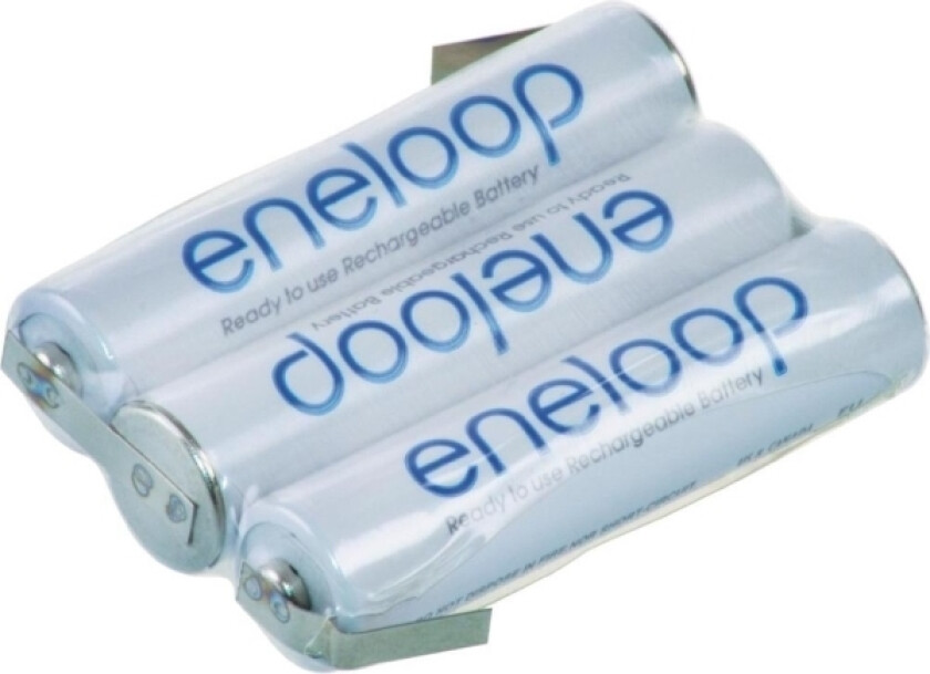 eneloop Reihe F1x3 Batteripakke Celletal: 3 Batteristørrelse: R03 (AAA) Z-loddefane NiMH 3.6 V 750 mAh