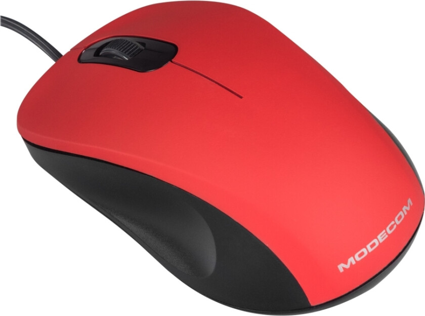 MC-M10S - Mus - Optisk - 3 knapper - Rød