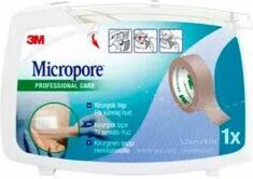 tape m/dispenser 1,25 cm x 9,14 m brun 1 stk