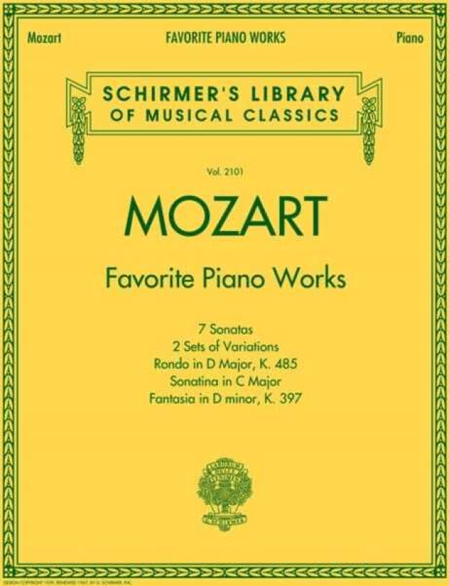 Mozart - Favorite Piano Works