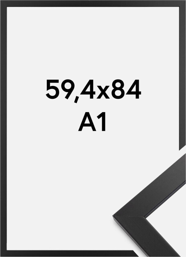 Ramme Black Wood Premium Antireflex 59,4x84 Cm (A1)