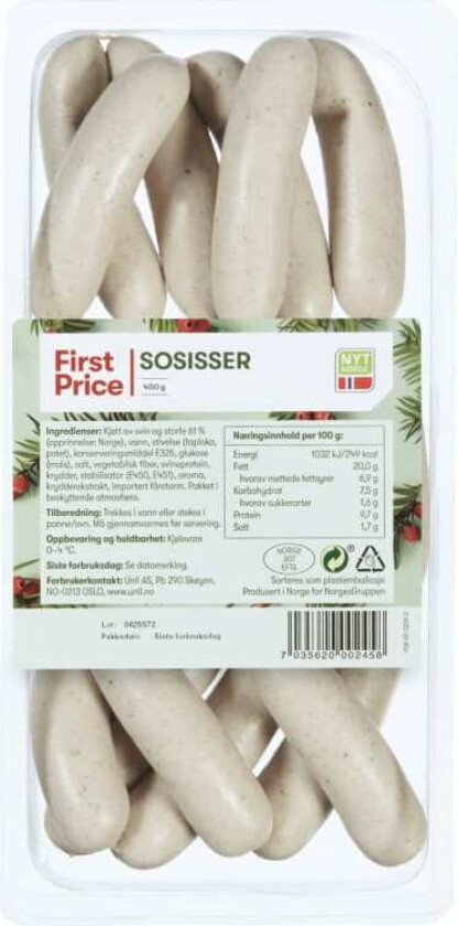 Sosisser 400g