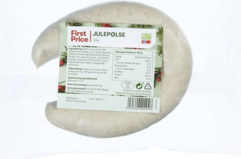 Julepølse 400g