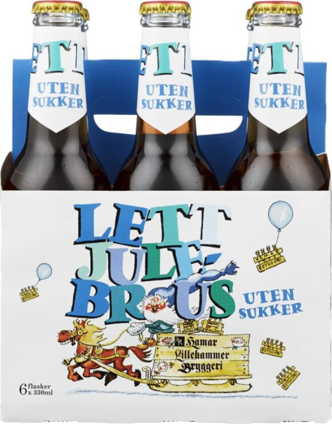 Julebrus Lett 0,33lx6 flaske